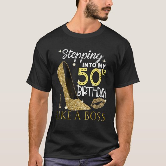 Naar mijn 50e verjaardag als een Boss 50 jaar T-shirt (Voorkant)
