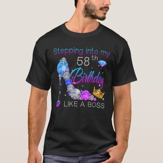 Naar mijn 58ste verjaardag gaan als een bss bday G T-shirt (Voorkant)