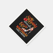 Naar mijn 60ste verjaardag als een 60ste boeg servet (Hoek)