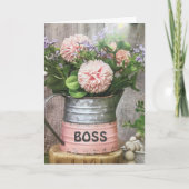 NAAR MIJN AMAZING **BOSS** BIRTHDAY KAART (Voorkant)