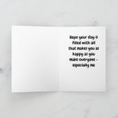 NAAR MIJN AMAZING **DAGTER** BIRTHDAY KAART (Binnen)