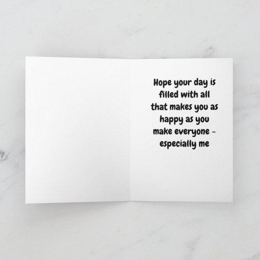 NAAR MIJN AMAZING **DAGTER** BIRTHDAY KAART (Binnen)