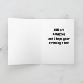 NAAR MIJN AMAZING **MOM** BIRTHDAY-KAART KAART (Binnen)