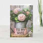 NAAR MIJN AMAZING **WIFE** BIRTHDAY-KAART KAART (Voorkant)