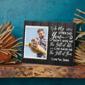 Naar mijn andere vader — Aangepaste naam en foto Fotoplaat (Zijkant)