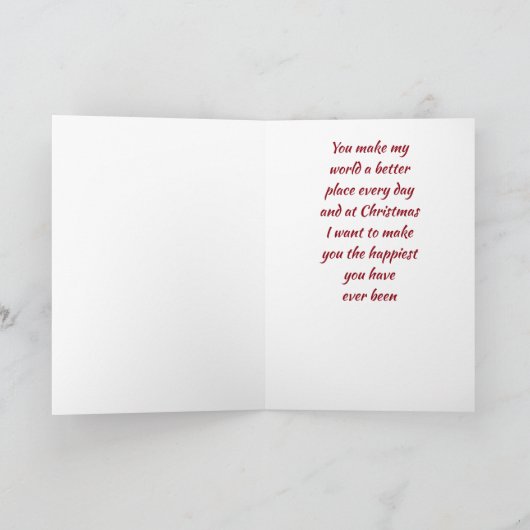 ***NAAR MIJN ANGEL BIJ CHRISTMAS** CHRISTMAS LOT FEESTDAGEN KAART (Binnen)