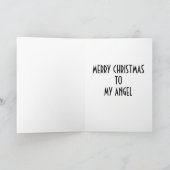 ****NAAR MIJN ANGEL**** MERRY CHRISTMAS FEESTDAGEN KAART (Binnen)