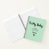 Naar mijn Baby Keepsake Pregnancy Journal Notitieboek (Binnen)