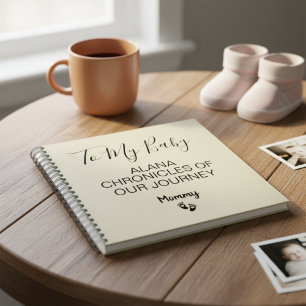 Naar mijn Baby Keepsake Pregnancy Journal Notitieboek