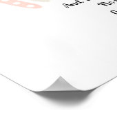 Naar mijn babymeisje poster (Hoek)