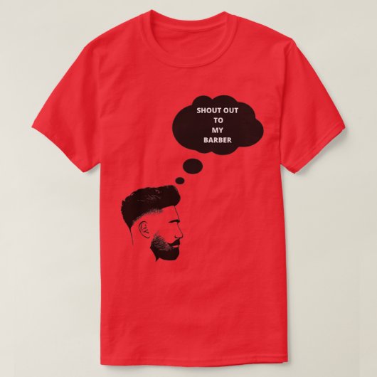 Naar mijn Barber T-shirt (Design voorkant)