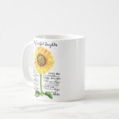 Naar mijn beatige dochter koffiemok (Voorkant links)