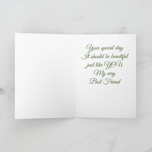 **NAAR MIJN BEAUTIFULZISTER** OP UW GROTE DAG KAART (Binnen)