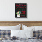 Naar mijn beste dochter in de wet canvas afdruk (Insitu (Slaapkamer))