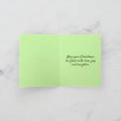 Naar mijn beste kerstfeest kaart (Binnen)