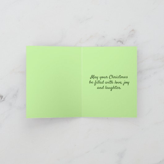 Naar mijn beste kerstfeest kaart (Binnen)