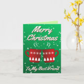 Naar mijn beste kerstfeest kaart (Gele Bloem)