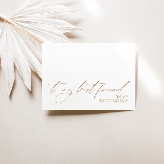 "Naar mijn beste vriend op mijn trouwdag" bericht 