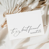 "Naar mijn beste vriend op mijn trouwdag" bericht 