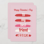 Naar mijn beste vriend Valentijns Feestdagenkaart (Voorkant / Achterkant)