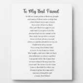 Naar mijn beste vriendschap fotoplaat (Voorkant)