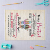 Naar mijn Bestie. We zijn al zo lang vrienden Tissuepapier (Craft)