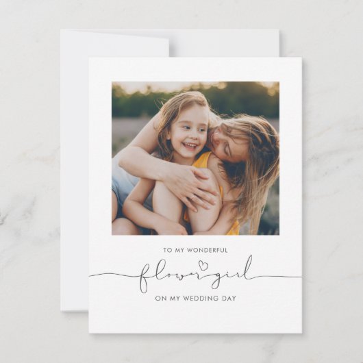 Naar mijn Bloemenmeisje op mijn huwelijksdag (Voorkant)