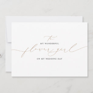 Naar mijn Bloemenmeisje op mijn huwelijksdag legan