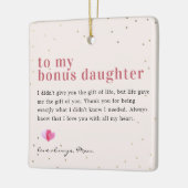 Naar mijn "bonus" stap dochter | Offerte & foto ca Keramisch Ornament (Links)