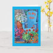 **NAAR MIJN BOS** OP UW "GROTE DAG" KAART (Gele Bloem)