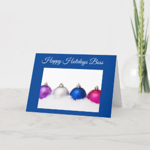 NAAR MIJN ***BOSS** IN CHRISTMAS HOLIDAIRE KAART