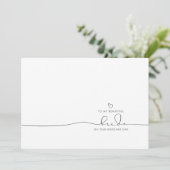 Naar mijn bride op onze huwelijksdag Cute Message (Staand voorkant)