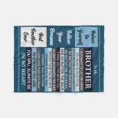 Naar mijn broer fleece deken (Voorkant (Horizontaal))