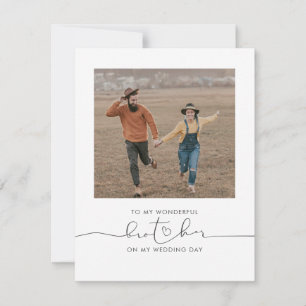 Naar mijn broer op mijn bruiloft Foto