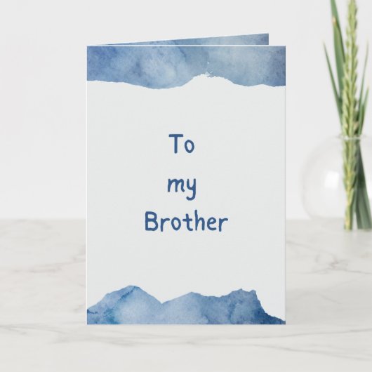 Naar mijn broer Siblings Day Kaart (Voorkant)