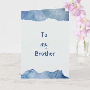 Naar mijn broer Siblings Day Kaart