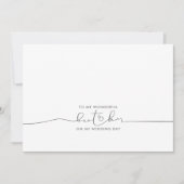 Naar mijn broer Wedding Morning Cute Message (Voorkant)