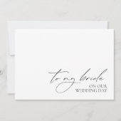 "Naar mijn bruid" Berichtenbericht over het huweli (Voorkant)