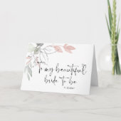 Naar mijn bruid- en bruiddag die gehuwd wordt kaart (Voorkant)