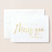 Naar mijn bruid van Bride kan ik niet wachten om j Folie Kaarten (Voorkant met envelop)