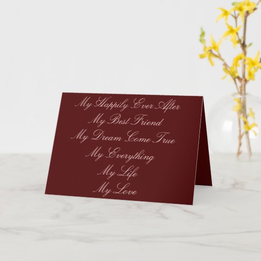 Naar mijn bruidegom kaart (Gele Bloem)