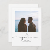 Naar mijn bruidegom op onze trouwdag Foto bericht (Voorkant / Achterkant)