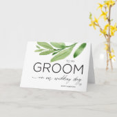 Naar mijn bruidskruid voor toekomstige echtgenoot kaart (Gele Bloem)