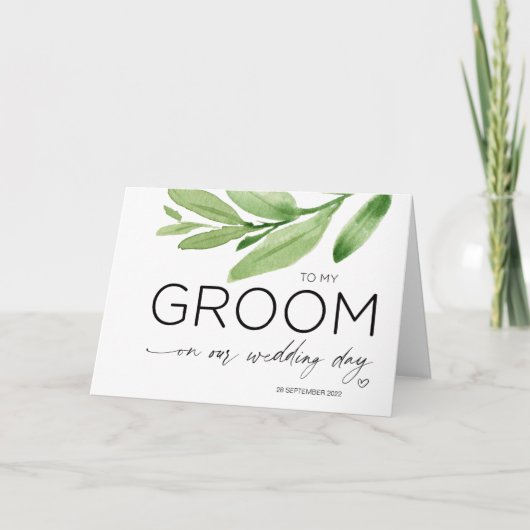 Naar mijn bruidskruid voor toekomstige echtgenoot kaart (Voorkant)