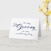 Naar mijn bruidsschat op onze trouwdag kaart (Gele Bloem)