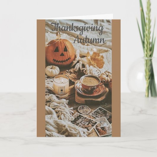 NAAR MIJN **BUURLANDEN** BIJ THANKSGIVING KAART (Voorkant)