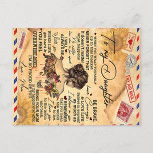 Naar mijn dochter Butterflies, een dag-cadeauidee Briefkaart