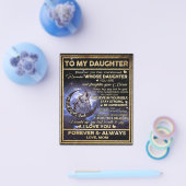 Naar mijn dochter Butterflies Gift, dochter Birthd Flyer (Enkel)