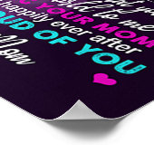 Naar mijn dochter Butterflies Gift, dochter Birthd Poster (Hoek)