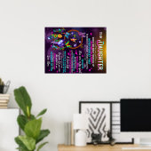 Naar mijn dochter Butterflies Gift, dochter Birthd Poster (Thuiskantoor)